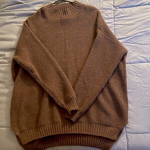 Motel Rocks Oversized Brown Bondy Jumper Knit size S